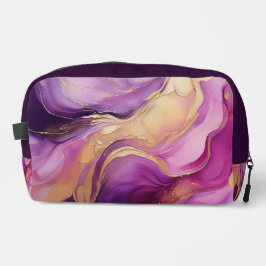 Modern Paarse en gouden Abstracte luxe - Duffle Ba Toilettasje