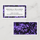 Modern Paarse Faux | Aangepast Christelijk glitter Visitekaartje (Voorkant / Achterkant)