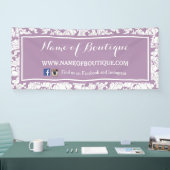 Modern Paarse Floral Girly Beautique Spandoek (Beurs)