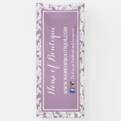 Modern Paarse Floral Girly Beautique Spandoek (Verticaal)