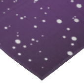 Modern Paarse geborsteld metaal met zilveren monog Tafelkleed (Gekanteld)