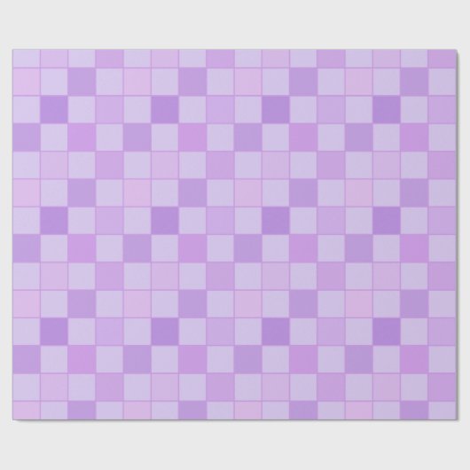 Modern Paarse geruit inpakpapier (Vlak)