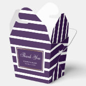 Modern Paarse gouden bruiloft dank u Bedankdoosjes (Geopend)