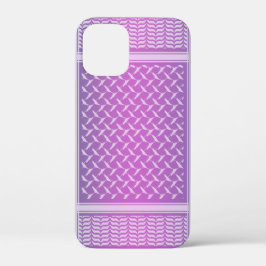 Modern Paarse Gradiënt Keffiyeh Patroon Case-Mate iPhone Case