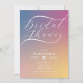 Modern Paarse Gradient Ombre Script Vrijgezellenfe Kaart (Voorkant)