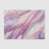 Modern Paarse lavendelmarmer met glitteraderen Tissuepapier (Voorkant)