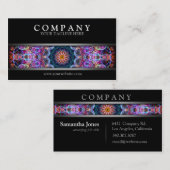 Modern Paarse Lotus Visitekaartje (Voorkant / Achterkant)