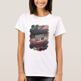 Modern Paarse MAMMA LIEFSTE MENSEN NOEMEN ME MAMMA T-shirt