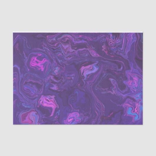 Modern Paarse marmer Modern Marble Abstract Tissuepapier (Voorkant)