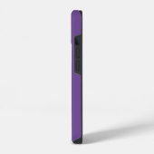 Modern paarse minimaal monogram iPhone hoesje (Linkerkant)