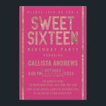 Modern Paarse Roos Gouden Glitter Lijst Sweet 16 Kaart<br><div class="desc">Deze elegante, moderne en glamoureuze Sweet Sixteen verjaardagsfeestje uitnodiging is perfect voor uw jonge tienerdochter. Het beschikt over faux bedrukte girly roos gouden glitter sequin typografie en zijranden op de top van een eenvoudige rode paarse achtergrond. Het is chique, , trendy en uniek! ***BELANGRIJKE ONTWERPOPMERKING: Voor elk aangepast ontwerpverzoek, zoals...</div>