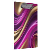 Modern-Paarse Roze en Goud- Klembord (Rechts)