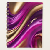 Modern-Paarse Roze en Goud- Planner (Voorkant)