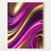 Modern-Paarse Roze en Goud- Planner (Achterkant)
