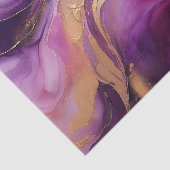 Modern Paarse roze en goud- Tissuepapier (Detail)