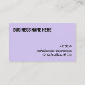 Modern Paarse Ten Visits Loyalty Punch Kaart (Achterkant)