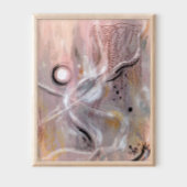 Modern paarse violet abstracte kunst Poster