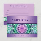 Modern paarse waterlilmoes (Voorkant / Achterkant)