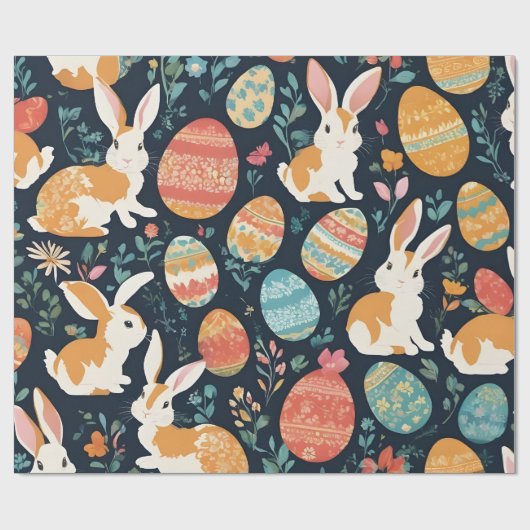 Modern Paashaas Collectie Cadeaupapier (Vlak)