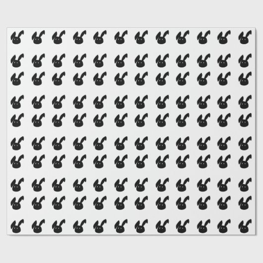 modern paaszwart en wit bundelpatroon cadeaupapier (Vlak)