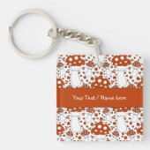 Modern paddenstoelontwerp sleutelhanger (voorkant)