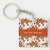 Modern paddenstoelontwerp sleutelhanger (voorkant)