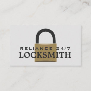 Modern Padlock, Locksmith Visitekaartje