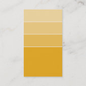 MODERN PAINT CHIP eenvoudig slim ombre geel Visitekaartje (Achterkant)
