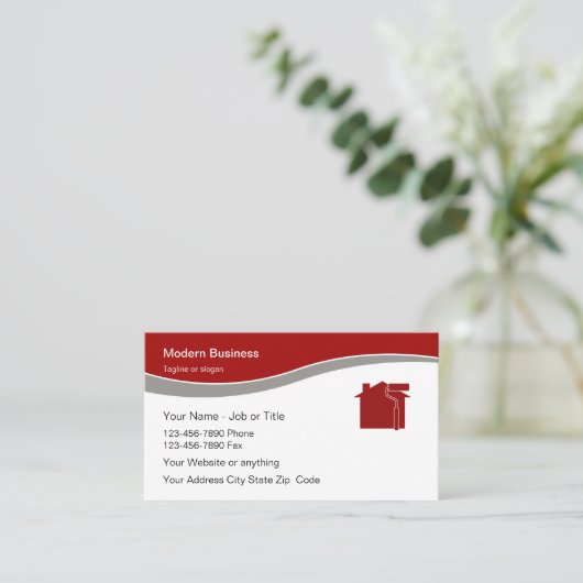 Modern Painter Best Visitekaartje (Staand voorkant)