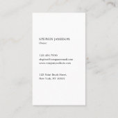 Modern Painter & Decorator Minimal Black White Visitekaartje (Achterkant)