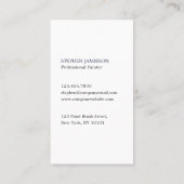 Modern Painter & Decorator Navy Blue White Visitekaartje (Achterkant)