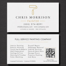 Modern Painter White Gold QR Code