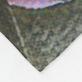 Modern Painting Purple Blue Orchid Flowers Fleece Deken (Hoek)