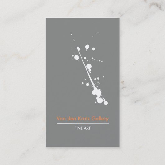 Modern Painting Splatter Visitekaartje (Voorkant)