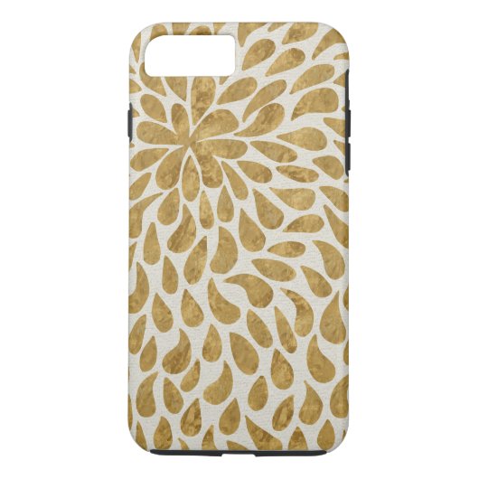 Modern Paisley Flower in Gold and White Case-Mate iPhone Case (Achterkant)