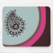 Modern Paisley Mousepad Muismat (Voorkant)