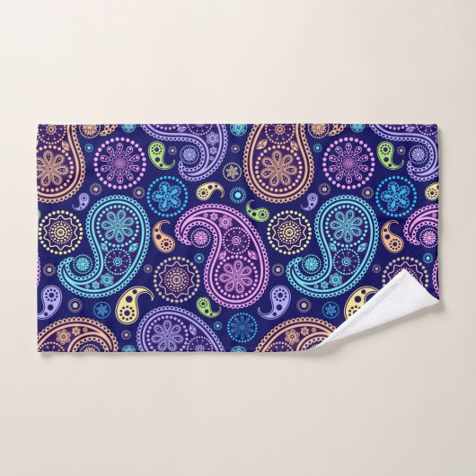 Modern Paisley Pattern Bad Handdoek (Handdoek)