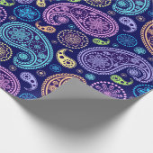 Modern Paisley Pattern Cadeaupapier (Hoek)