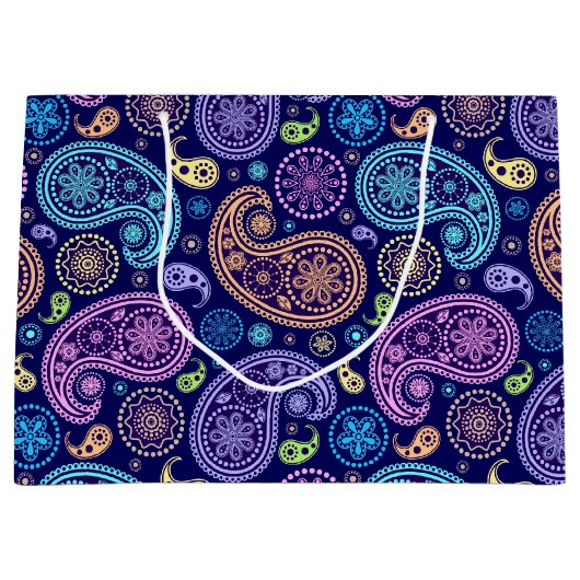 Modern Paisley Pattern Groot Cadeauzakje (Voorkant)