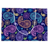 Modern Paisley Pattern Groot Cadeauzakje (Achterkant)
