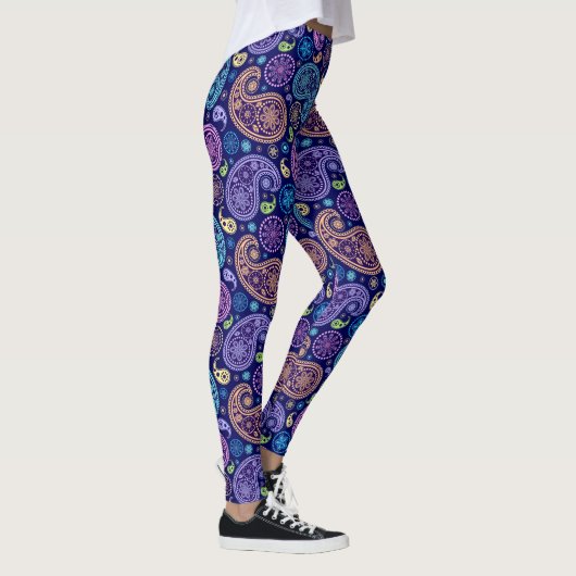 Modern Paisley Pattern Leggings (Rechts)