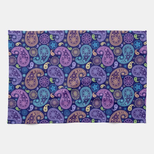 Modern Paisley Pattern Theedoek (Horizontaal)