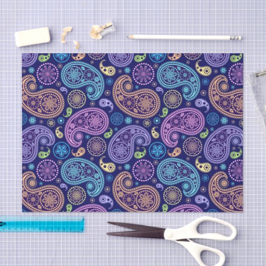 Modern Paisley Pattern Tissuepapier (Craft)