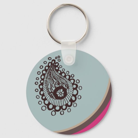 Modern Paisley Sleutelhanger (Voorkant)