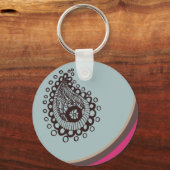 Modern Paisley Sleutelhanger (Voorkant)