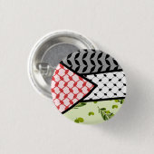 Modern Palestina Keffiyeh Falastin Ronde Button 3,2 Cm (Voorkant /achterkant)