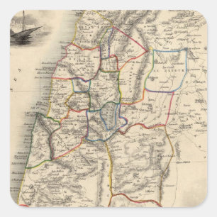 Modern Palestina Vierkante Sticker