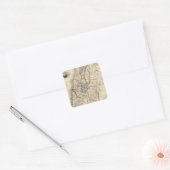 Modern Palestina Vierkante Sticker (Envelop)