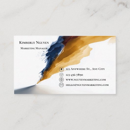 Modern Palette Visitekaartje (Achterkant)