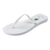 Modern Palm Bachelorette Teenslippers (Schuin)